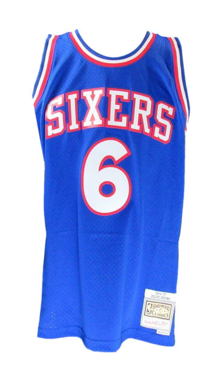 Julius Erving Hof Autographed Mitchell & Ness