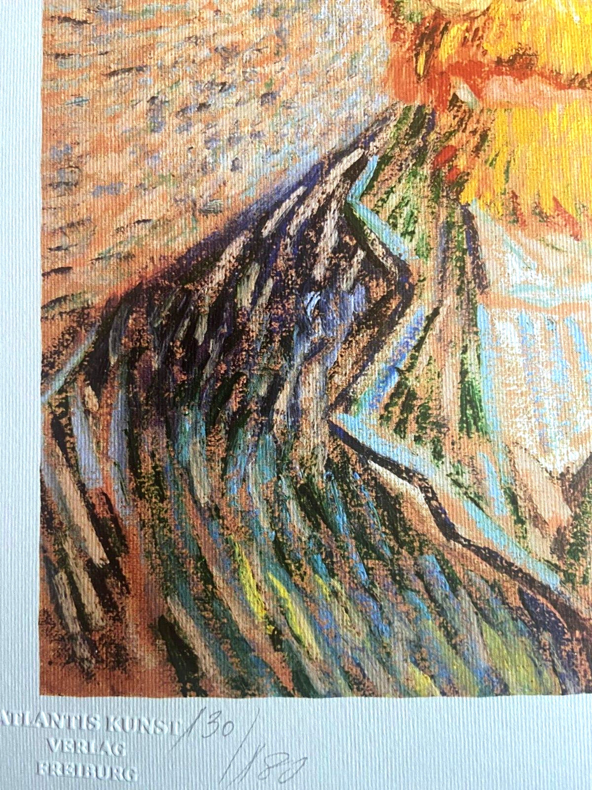 Vincent Van Gogh Lithograph Coa Signed Numbered