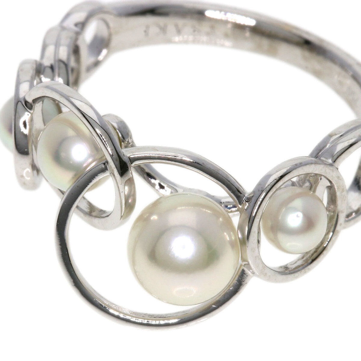TASAKI Ring Enima Akoya Pearl K18 White Gold