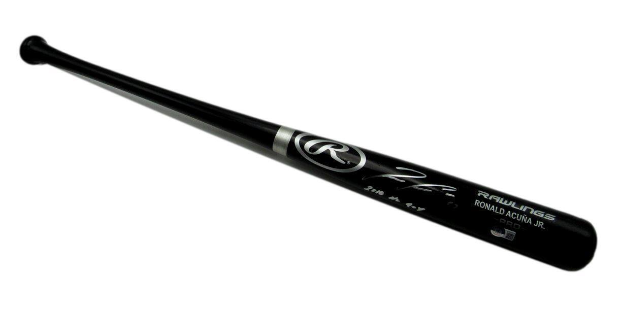 Ronald Acuna Jr. Braves Signed Engraved Rawlings