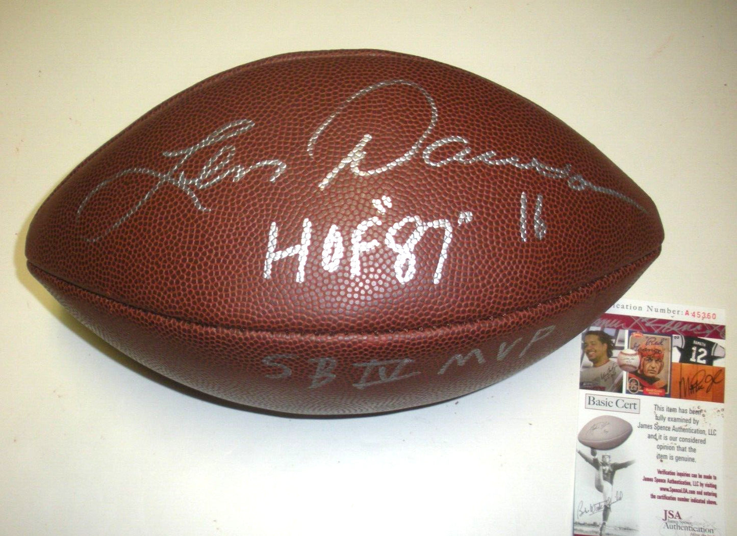 Len Dawson Kansas City Chiefs Hof 1987,Sb Iv Mvp