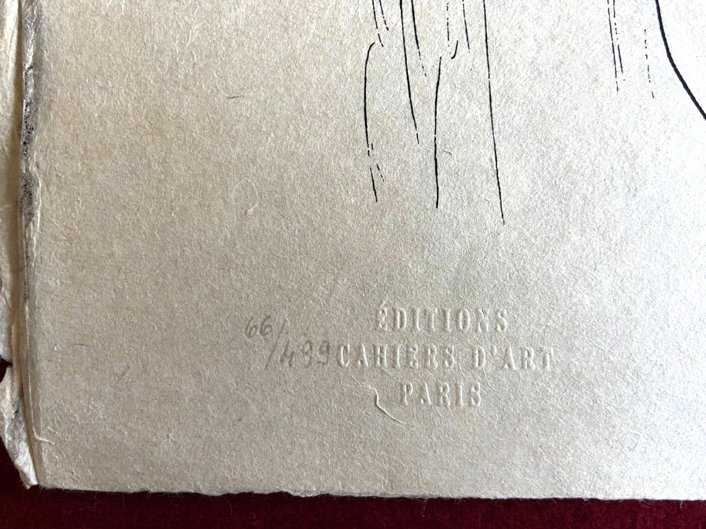 Henri Matisse Lithograph Coa Signed Contract Numbered By Hand