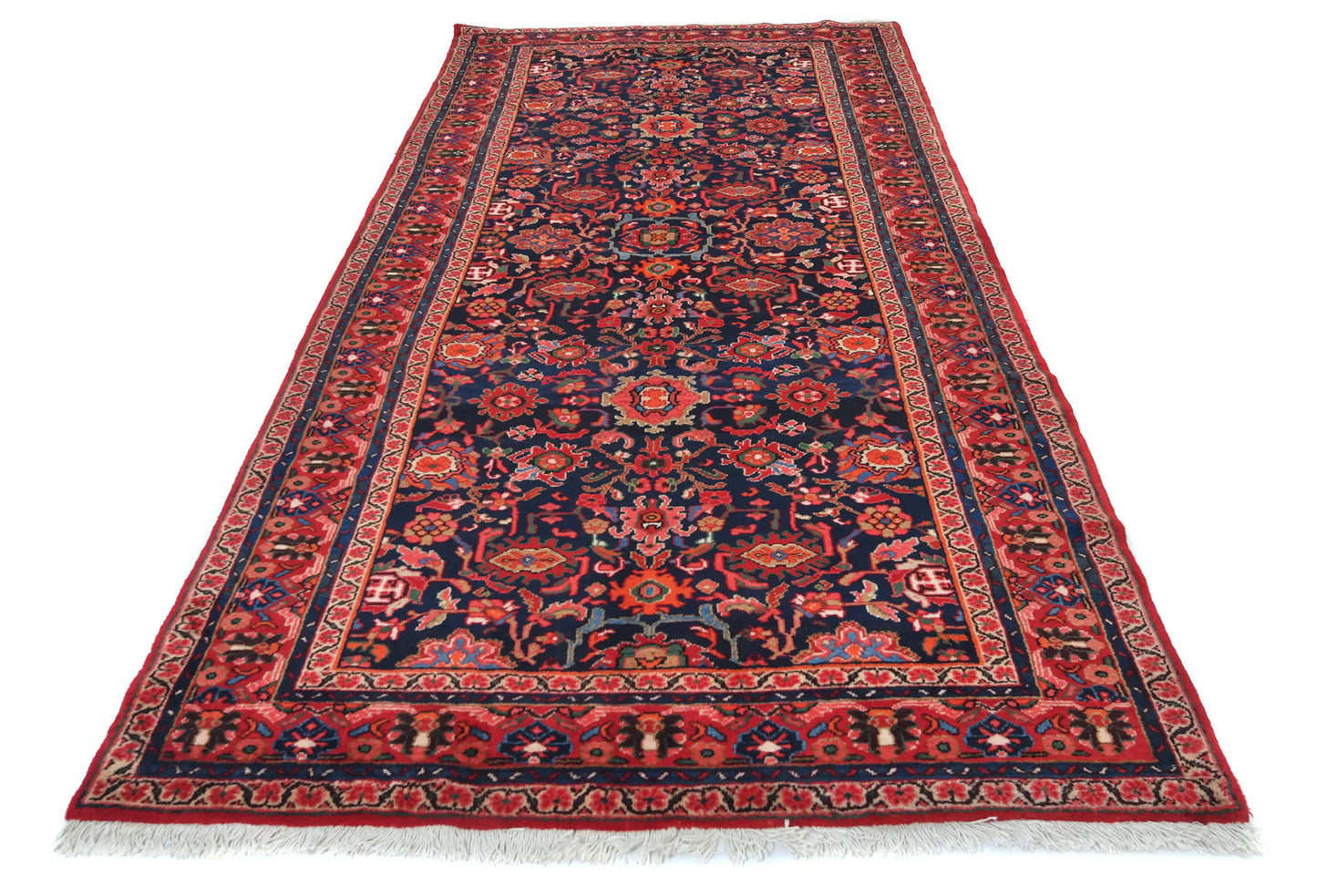 Handmade Vintage Rug Classic 5X11 Ft Floral