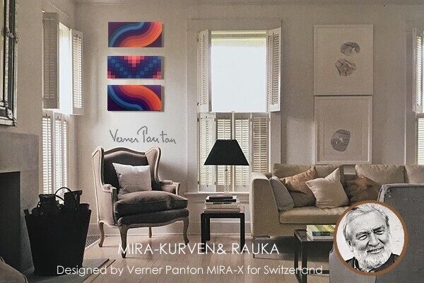 Verner Panton Set Of 3 Mira-Rauka Kurven Multi