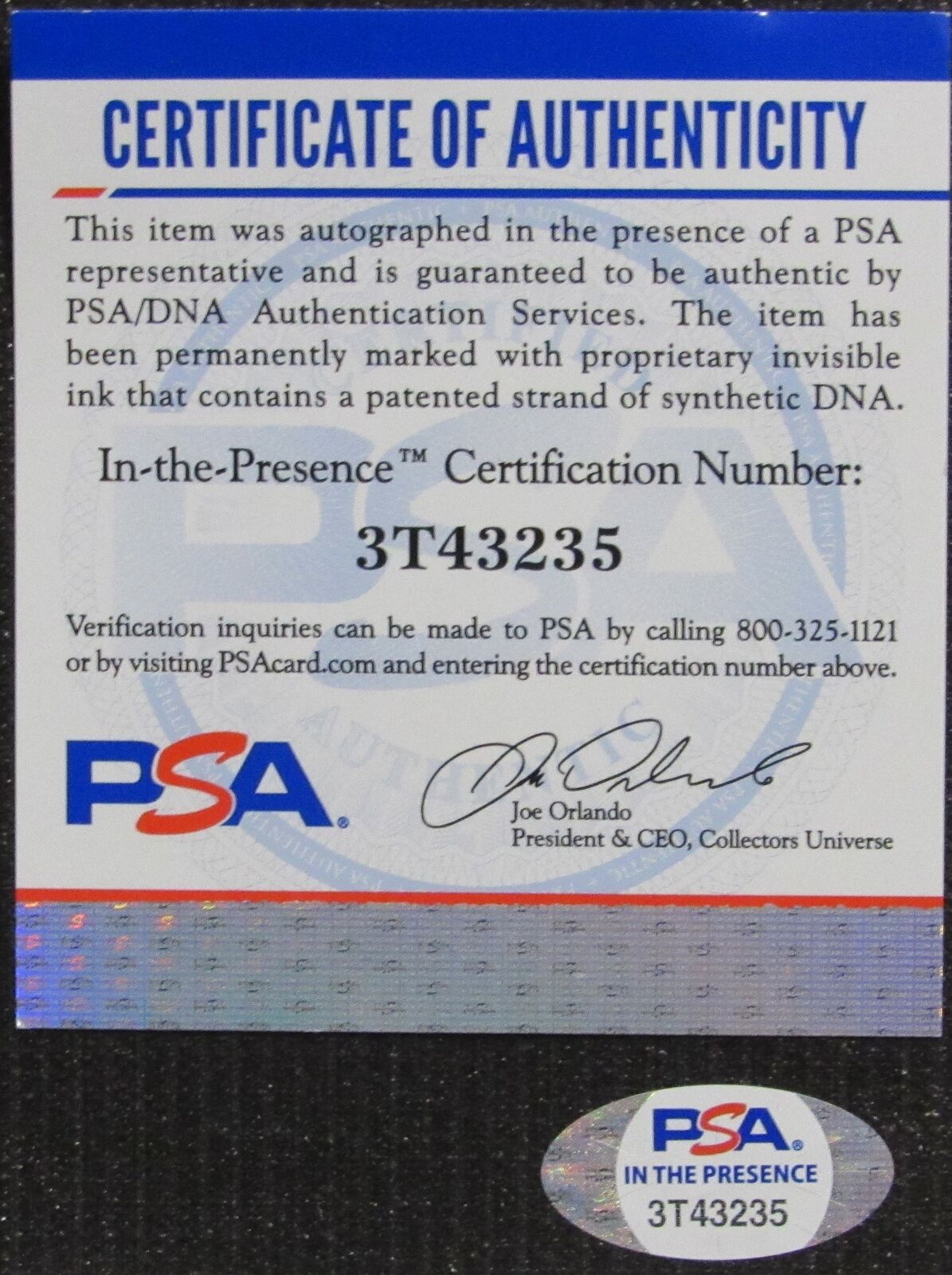 Michael J Fox Signed/Auto "Back To The Future"