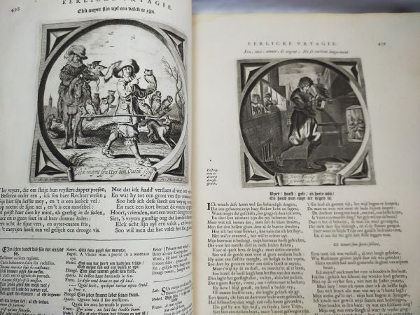 Jacob Cats Alle De Wercken 1700 Emblem Book Dutch Golden Age Folio Illustrated
