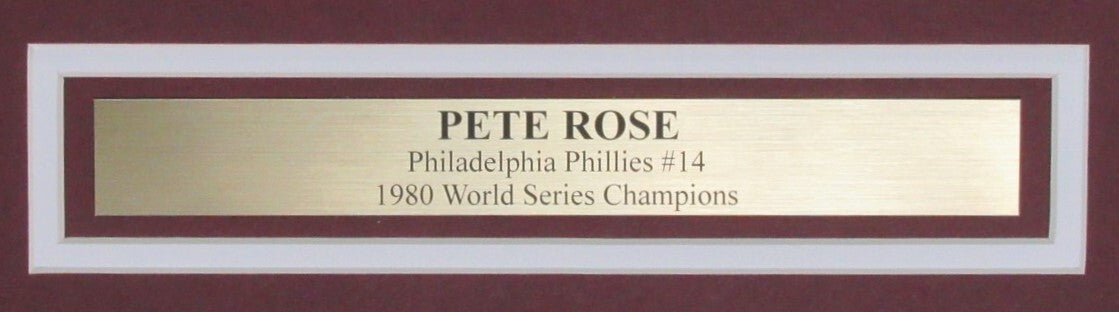Pete Rose Signed 16X20 Photo Philadelphia
