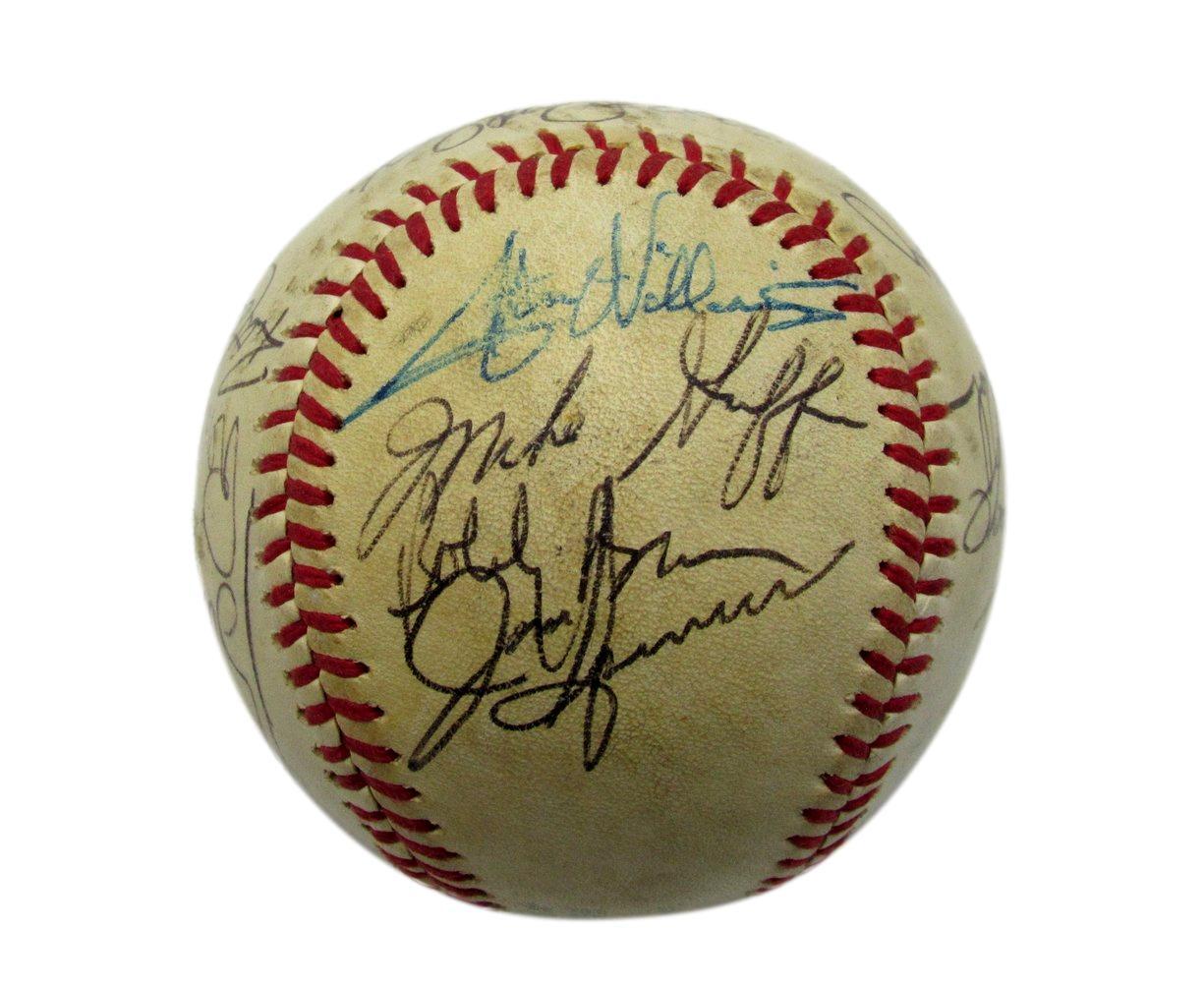 1980 Yankees Oal Team Signed Baseball (16) Reggie