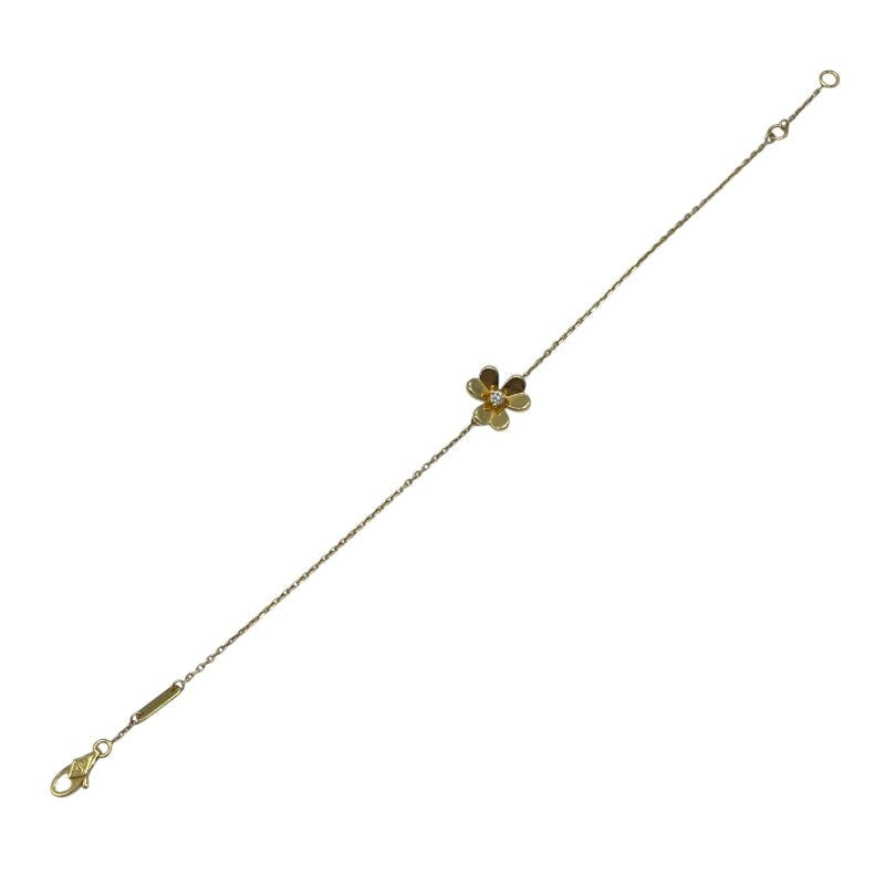 Van Cleef & Arpels Frivole Mini Diamond Bracelet In Yellow Gold K18Yg