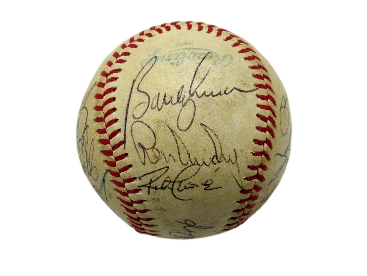 1980 Yankees Oal Team Signed Baseball (16) Reggie