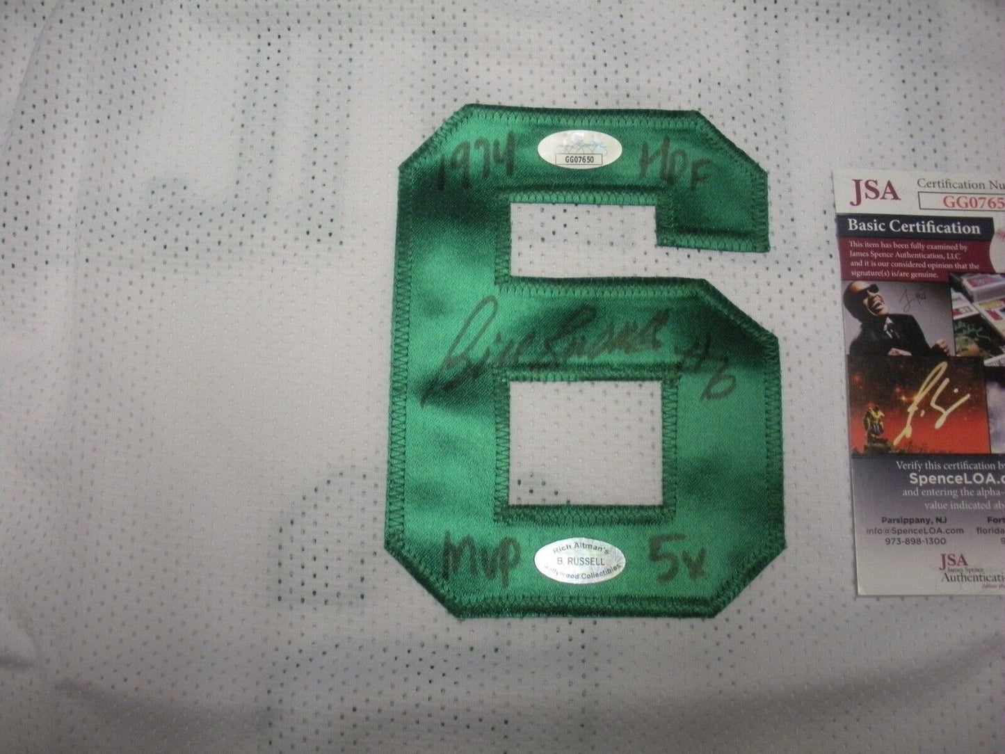 Bill Russell Sanfrancisco-Boston Celtics,Hof 1975