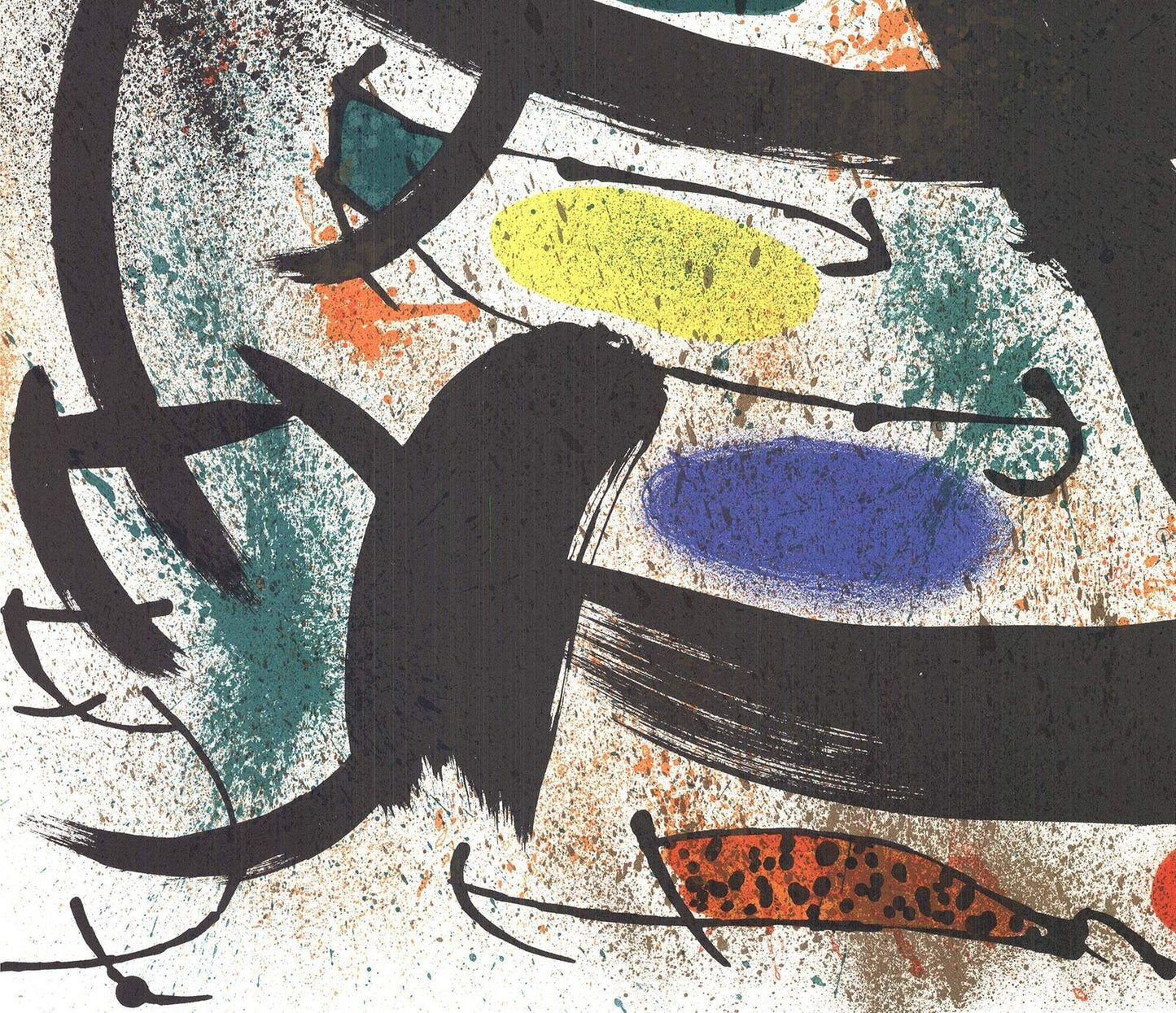Joan Miro Pasadena Art Museum Exhibition " Lithograph Abstract