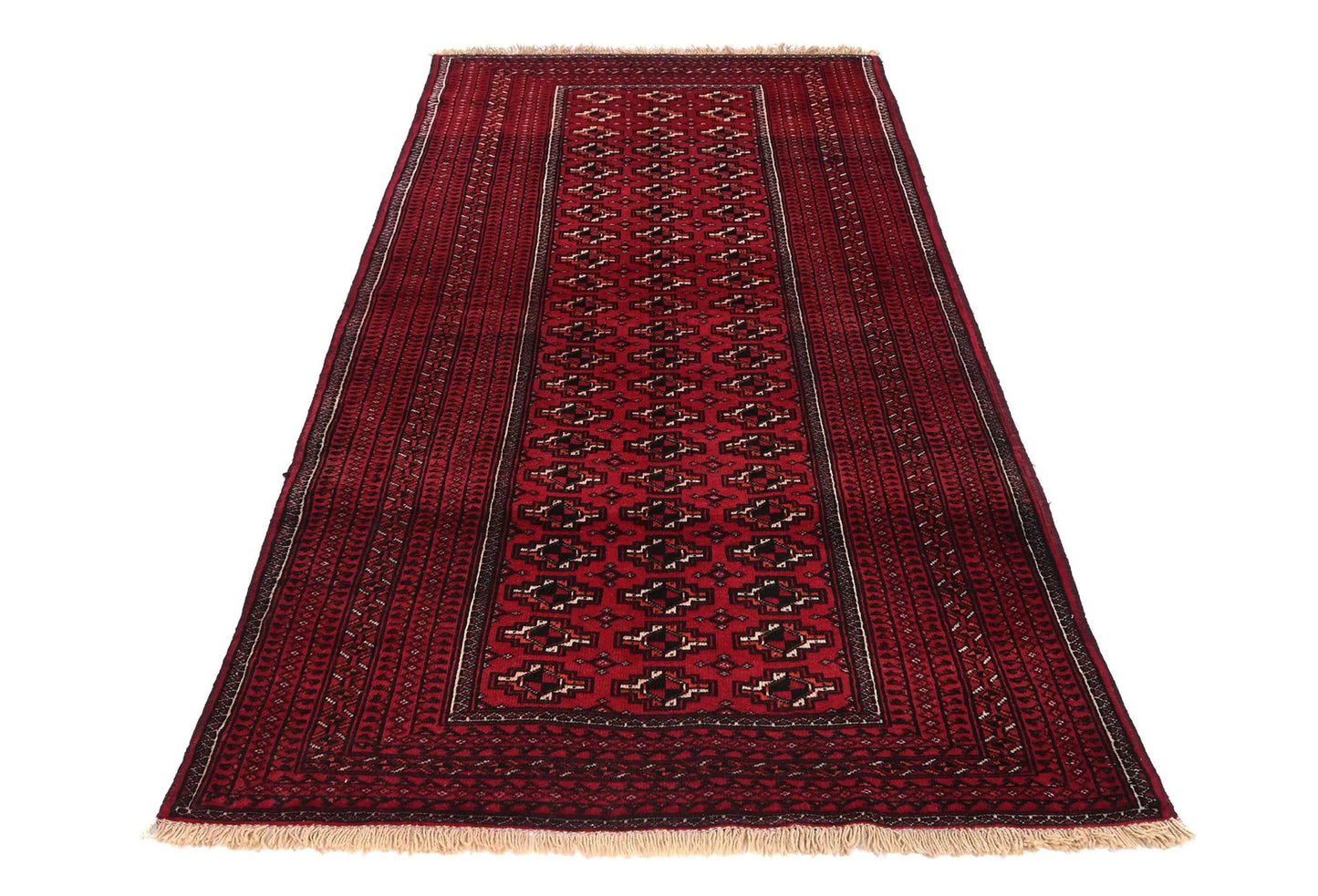 Hand-Knotted Vintage Style Tribal Geometric