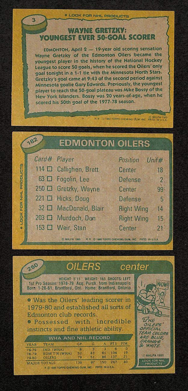1980-81 Topps Hockey Cards Complete Set (1-264)