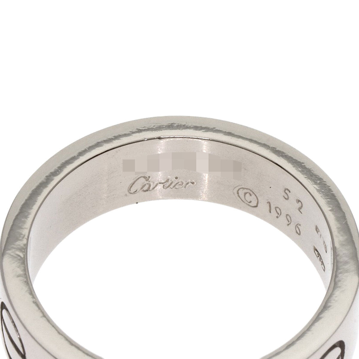 Cartier Ring Love Ring #52 K18 White Gold