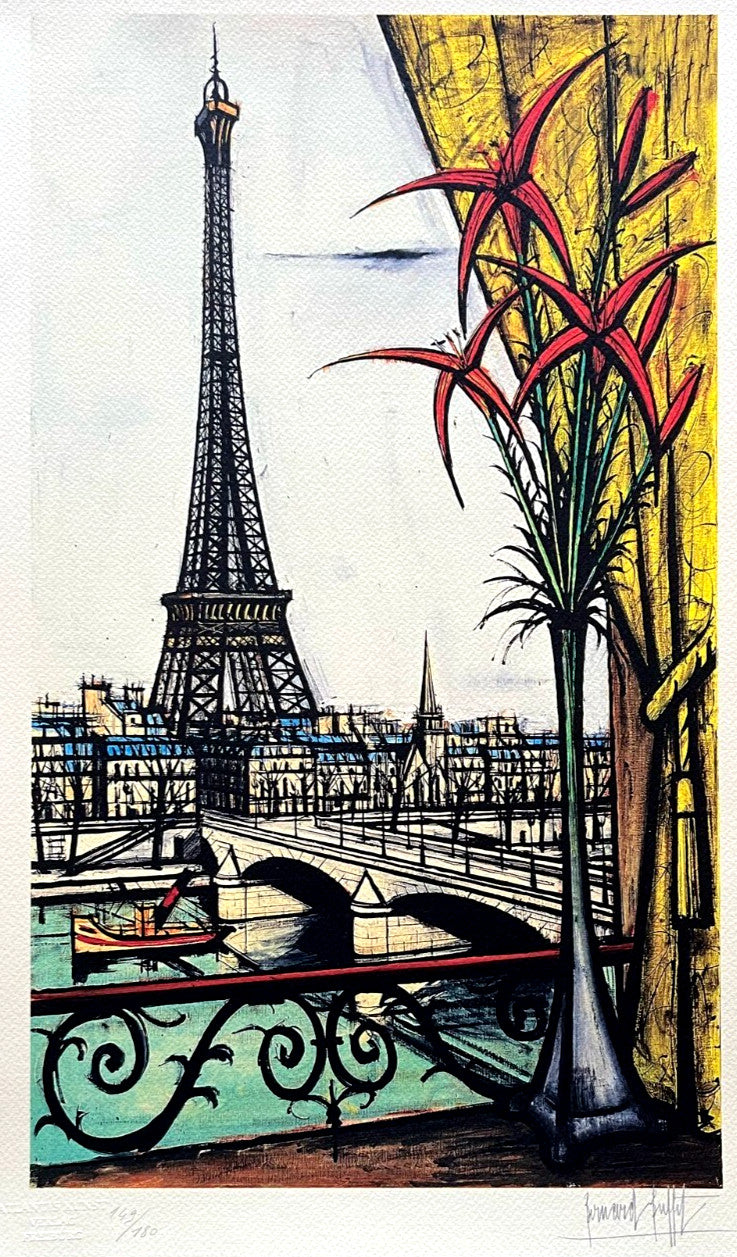 Bernard Buffet Lithograph Certified Coa Signed Op