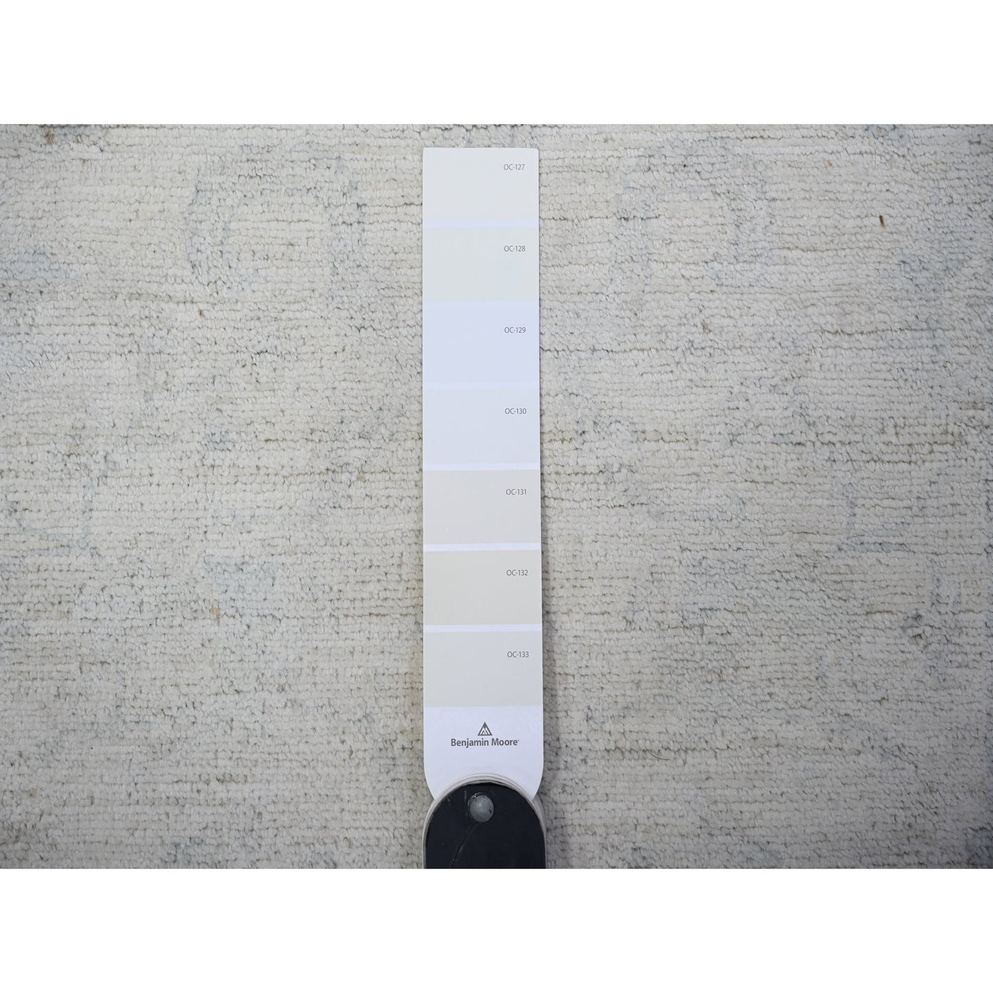 2'7"X11'2" White White Wash Peshawar Hand Knotted Pure Wool Runner Rug