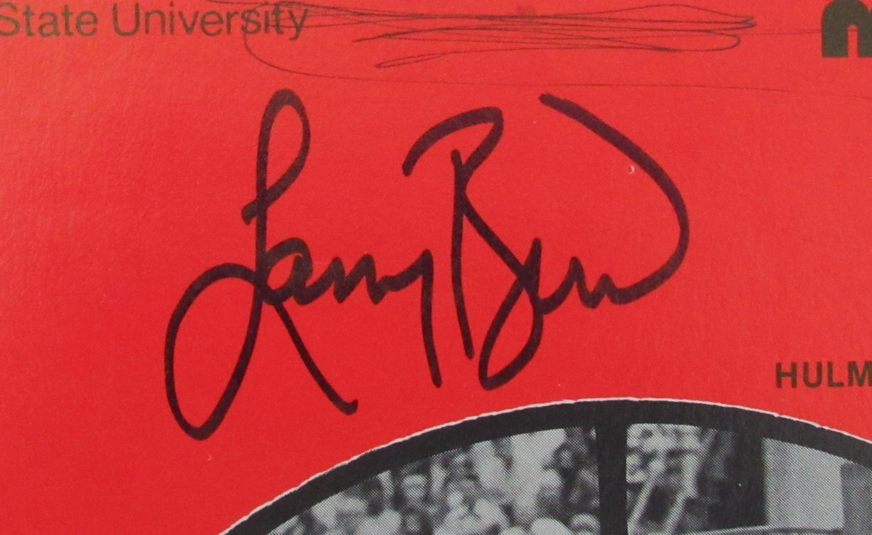 Larry Bird Hof Signed/Auto 1978 College