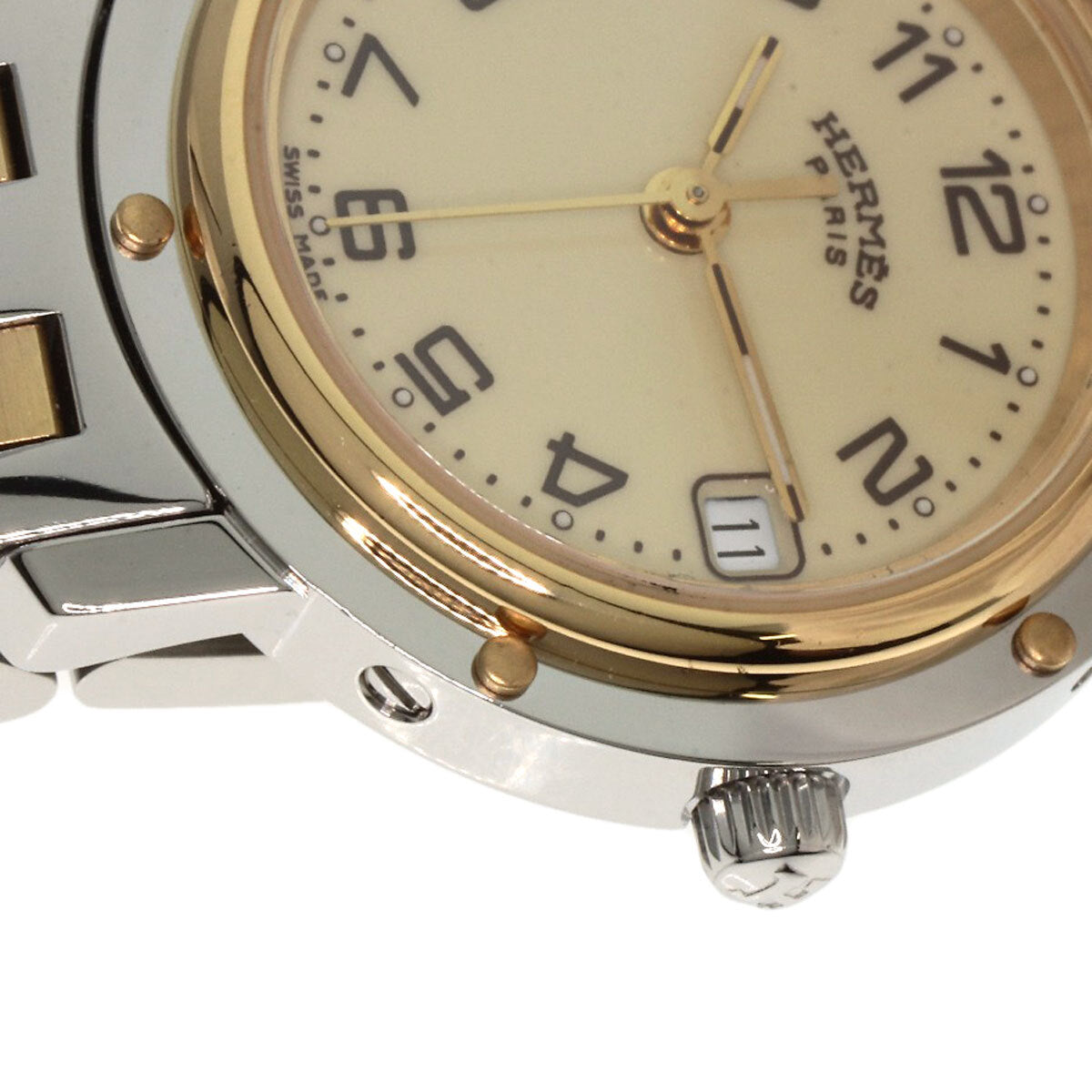 Hermes Clipper Watches Cl4.220 Stainless Steel/Ssxgp Ladies