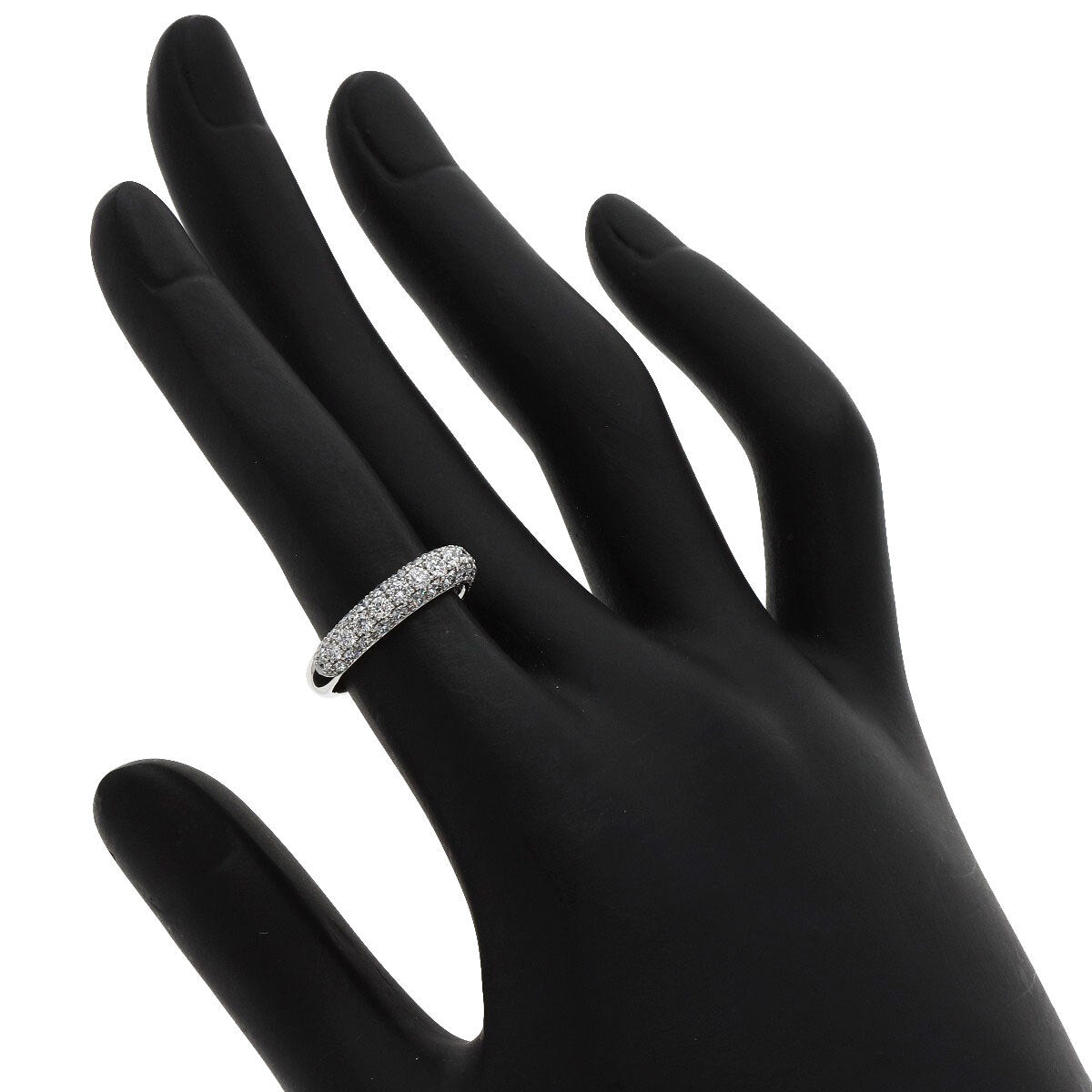Gimel Ring Pave Diamond Platinum Pt950