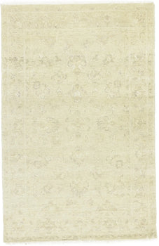 4X6 Ft Transitional Oriental Rug Floral Design