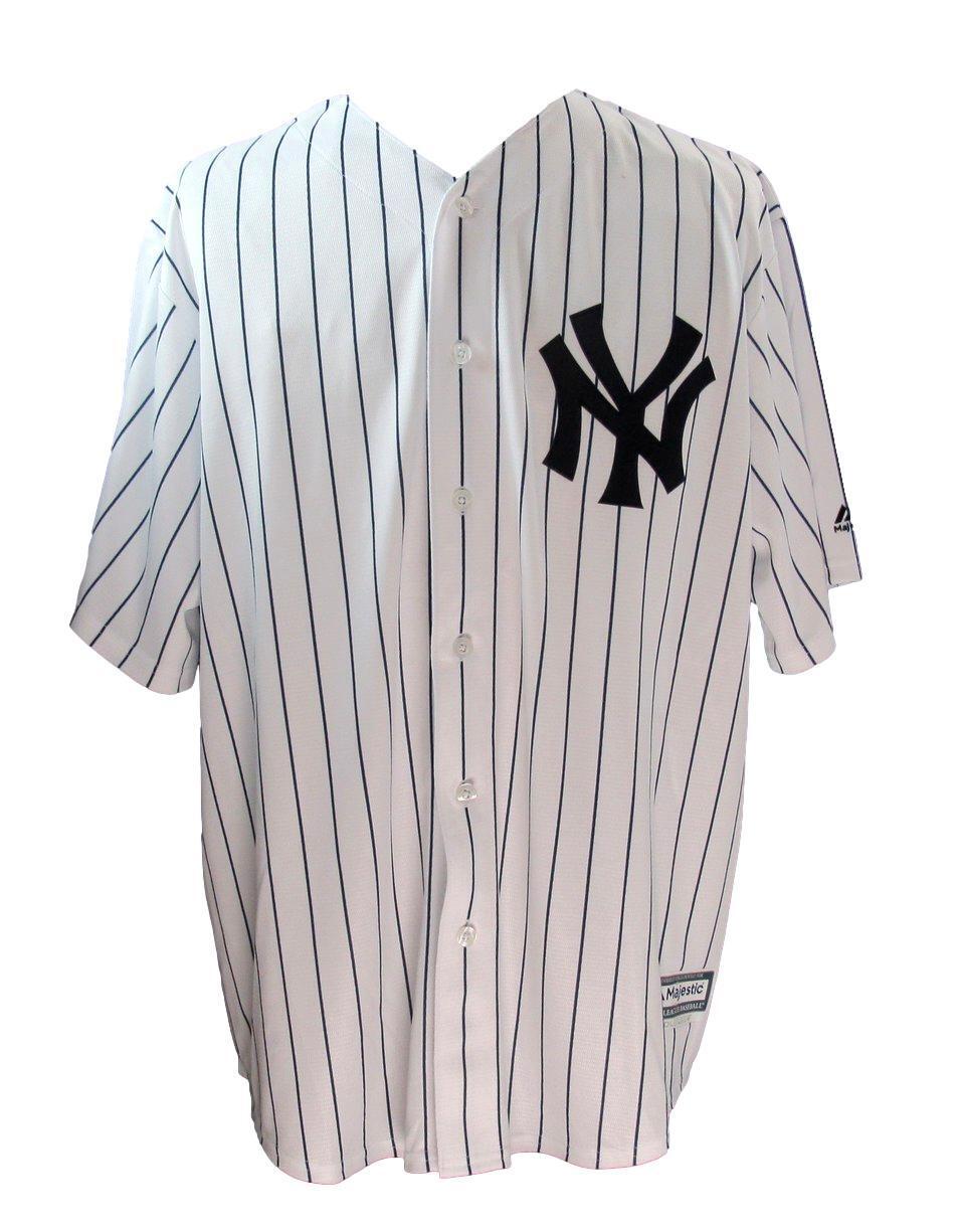 Bernie Williams Yankees Autographed Magestic Xxl