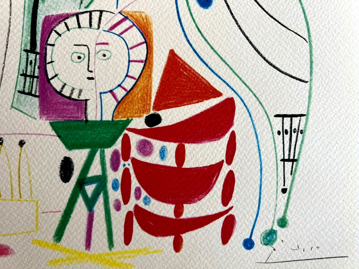 Pablo Picasso Lithograph Coa Signed Limited Print