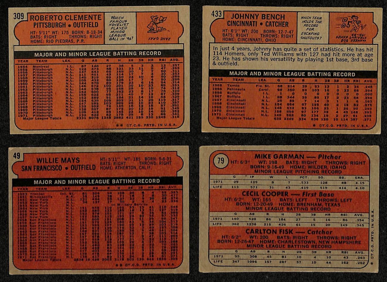 1972 Topps Baseball Complete Set (787)