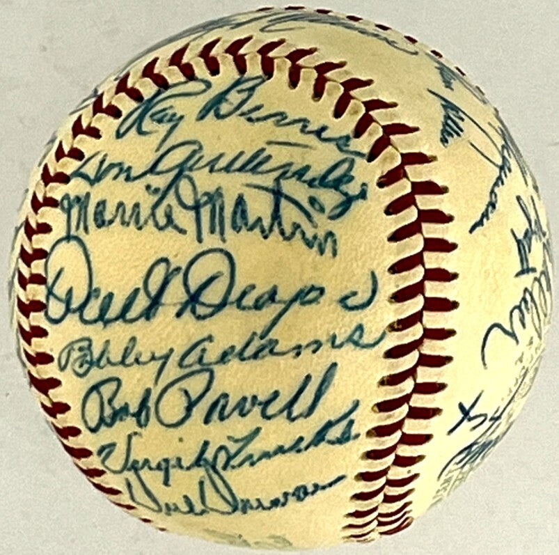 1955 Chicago White Sox Team Signed Baseball (30)