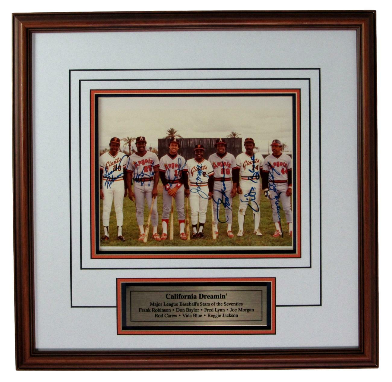 California Dreamin' Mlb Mvps Multi-Signed Framed 8X10 Photo - Jsa 152129