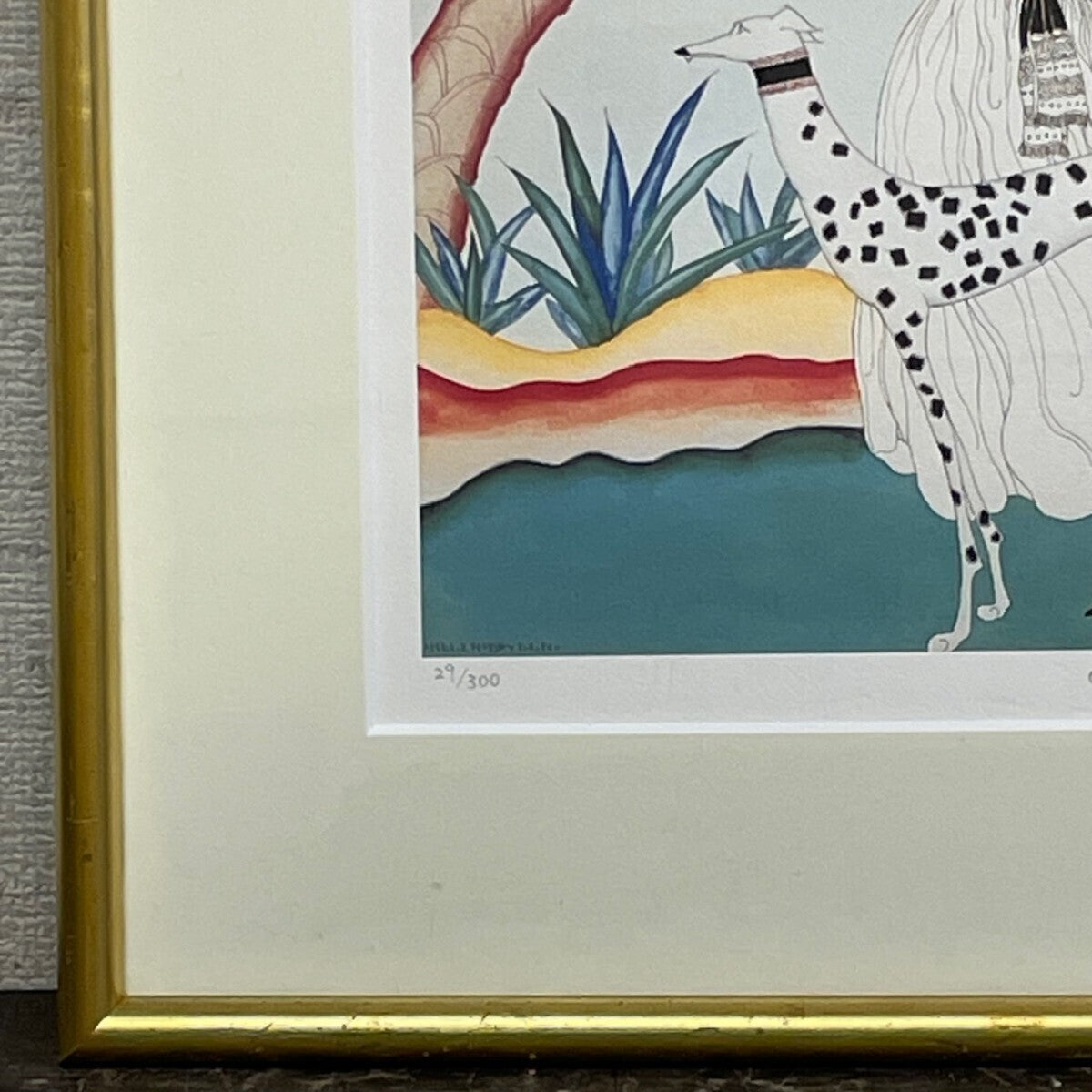 Helen Dryden (Us) Signed Lithograph Ed200 Framed Vogue Fashion Art Deco