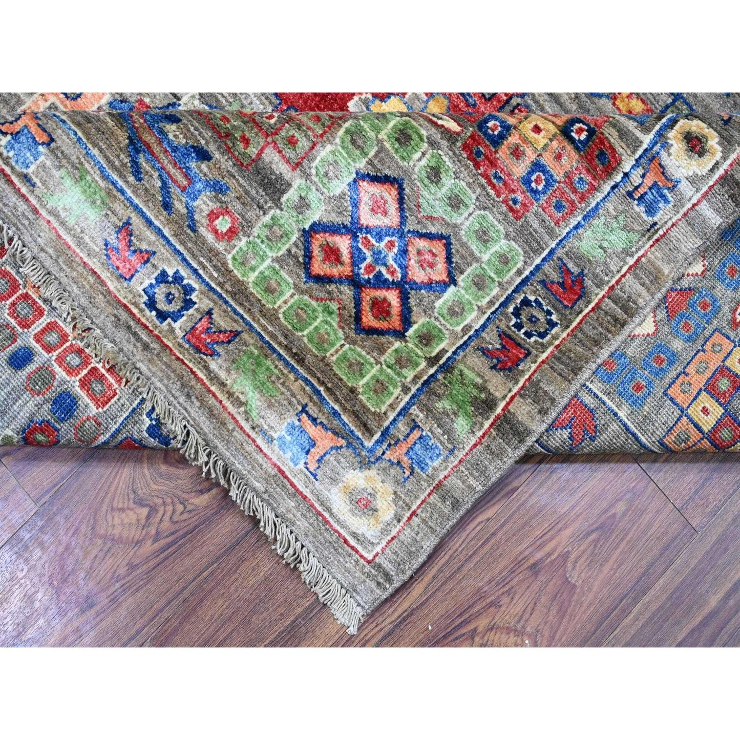 8'X9'10" Gray Aryana Collection Antique Mahal Design Oriental Rug