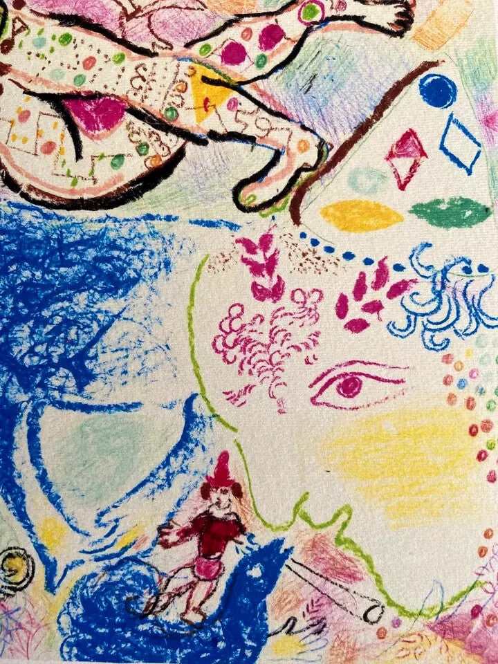 Marc Chagall Lithograph Coa Signed Hand Numbered