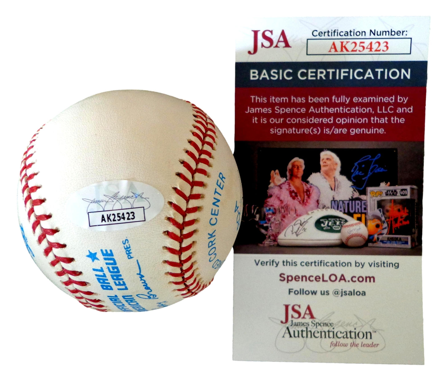 Lyman Bostock Sr Autographed Onl Baseball Negro League Black Barons Jsa 179838