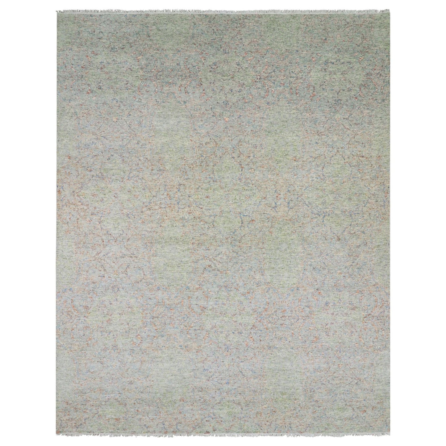 12'X15'2" Oversize Wool Obscured And Subtle Collection Oriental Rug