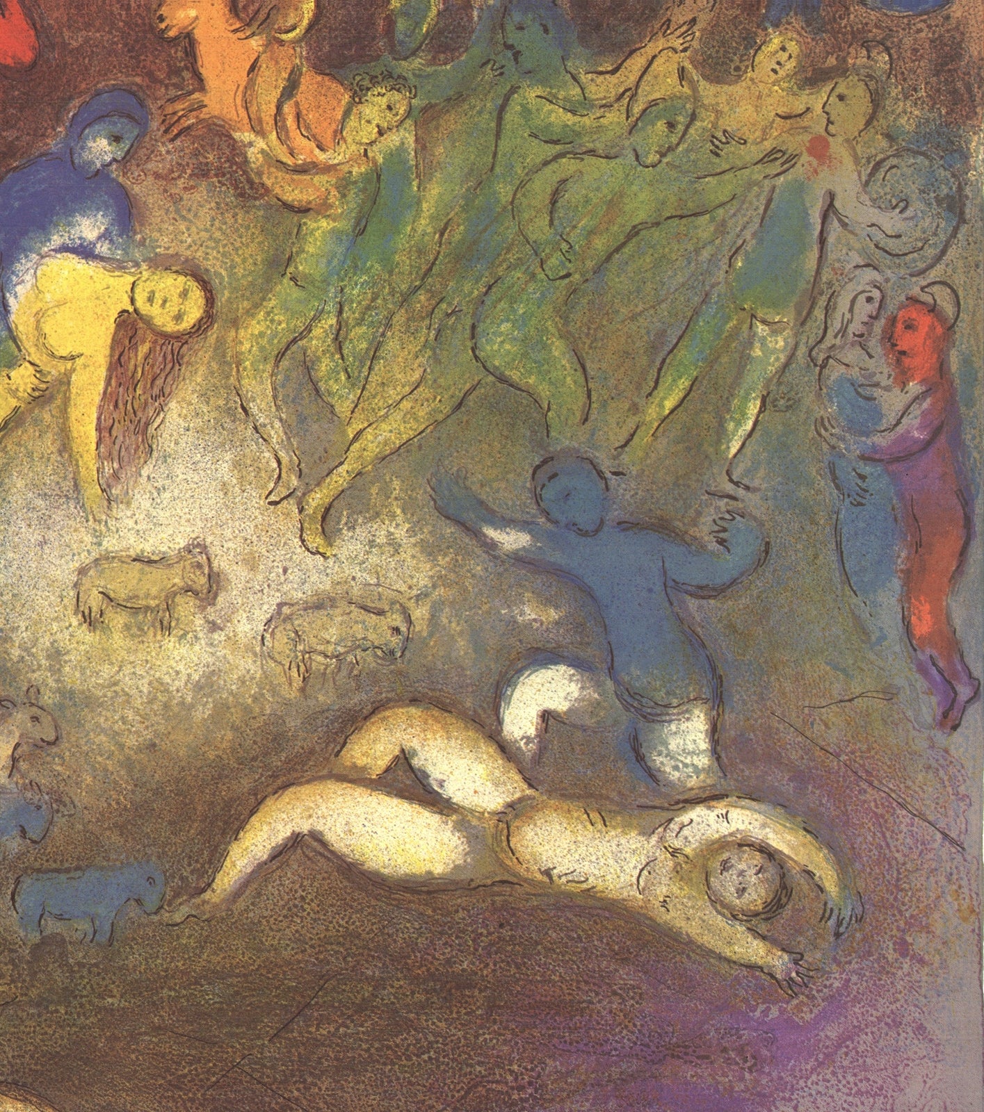 Marc Chagall Enlevement De Chloe (Abduction Of Chloe) " Lithograph 197
