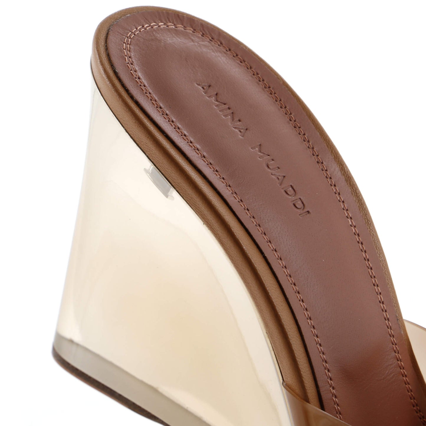 Amina Muaddi Women'S Lupita Wedge Sandals Pvc 95