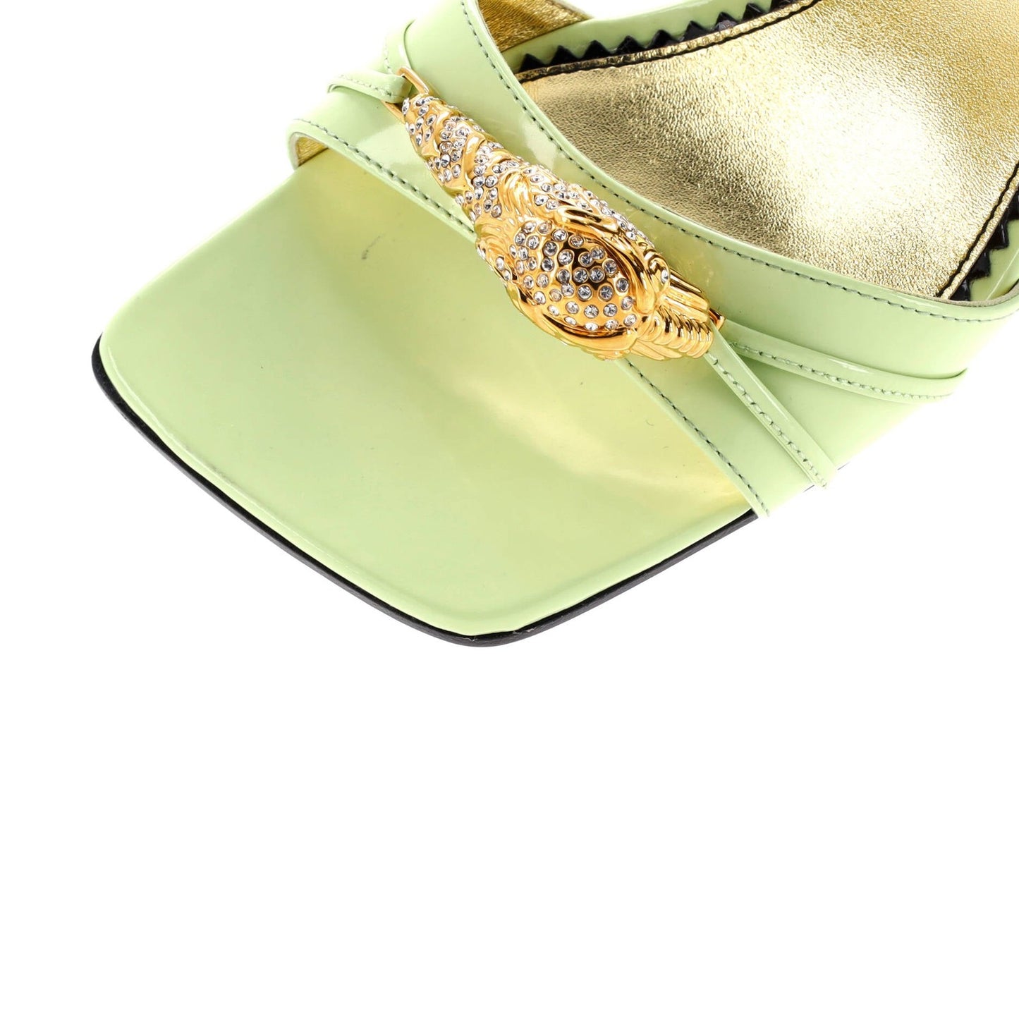 Gucci Women'S Snake Head Wedge Sandals Leather