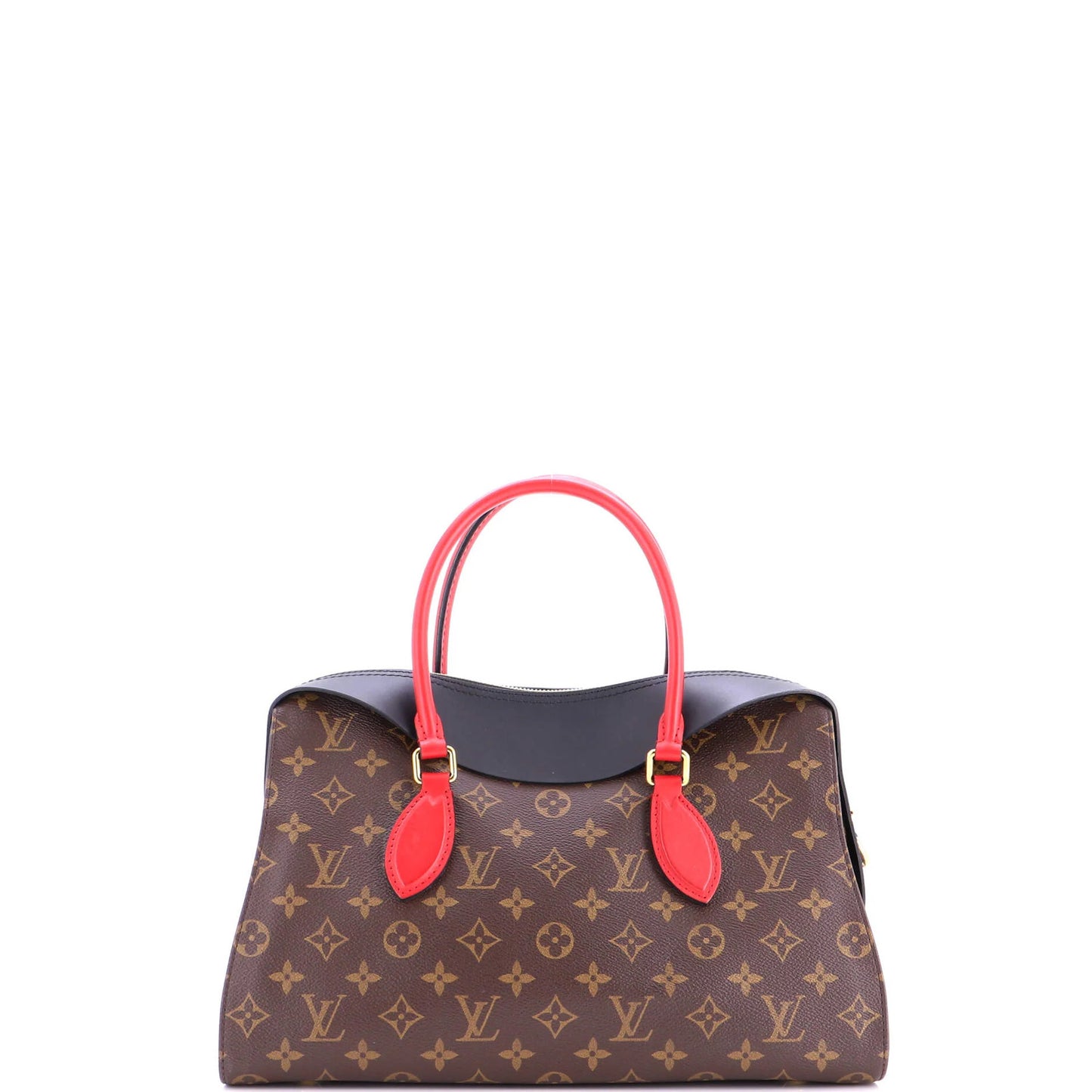 Louis Vuitton Tuileries Handbag Monogram Canvas With Leather
