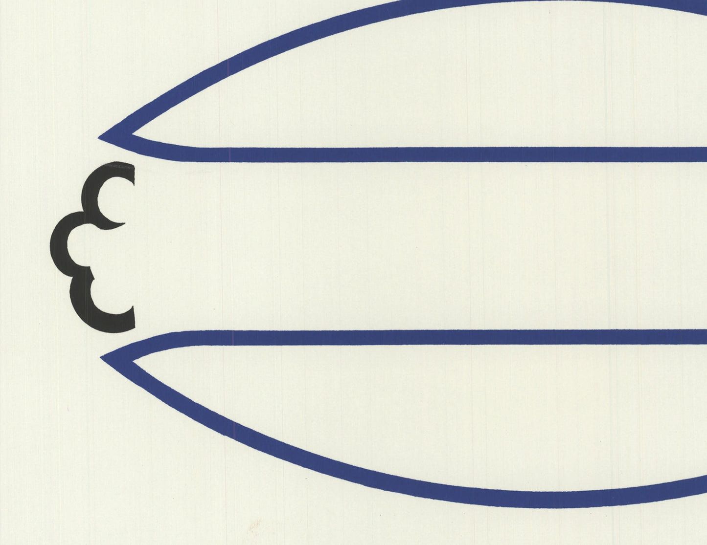 Ian Hamilton Finlay Catameringue " Serigraph Contemporary Blue
