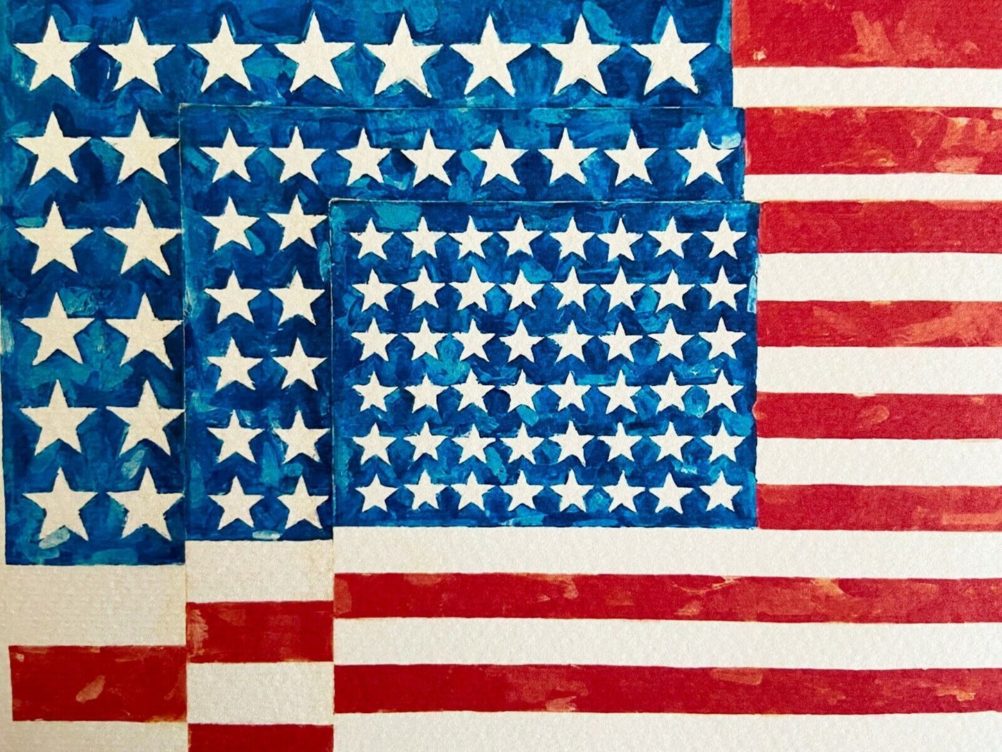 Jasper Johns Lithograph Coa Numbered Crayon