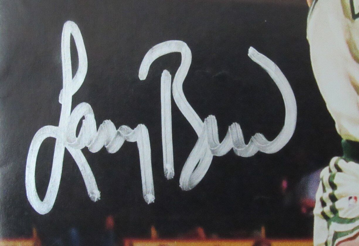 Larry Bird Signed Nov. 17, 1987 Hoop Program