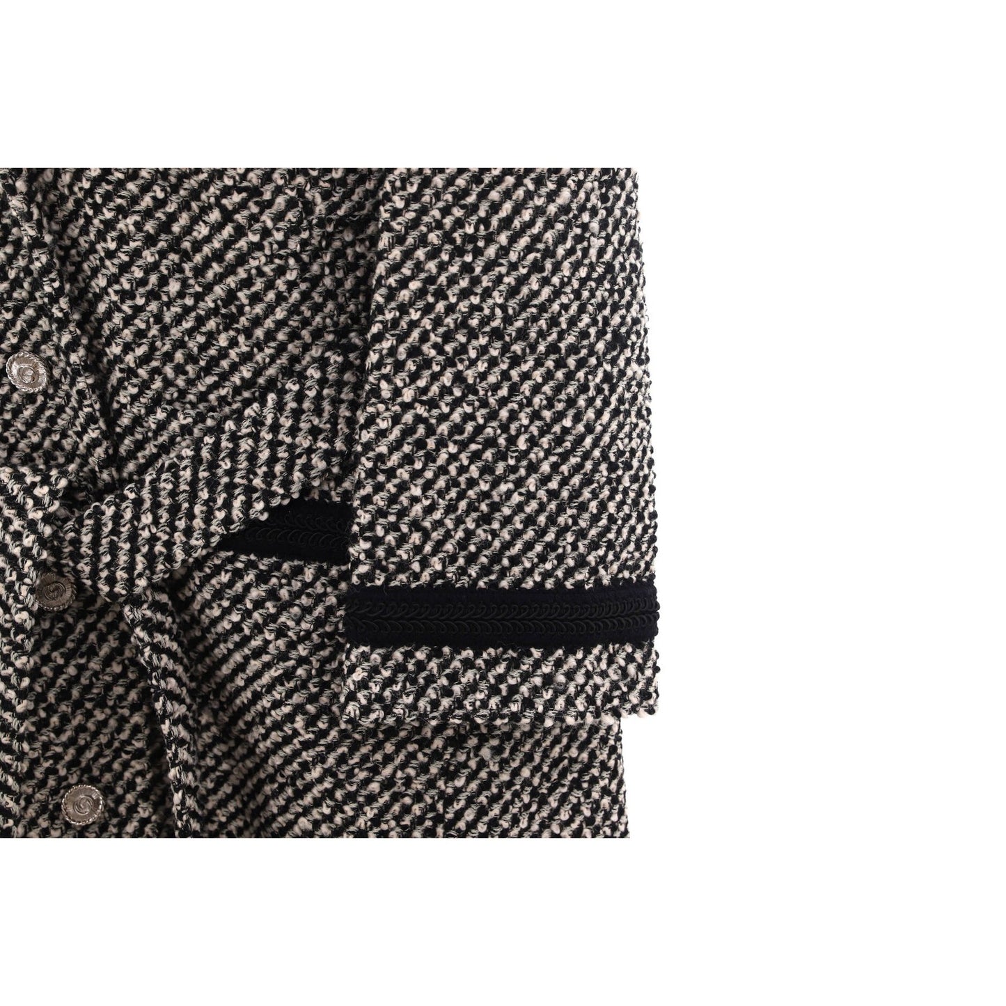 Gucci Women'S Button Up Belted Long Coat Tweed