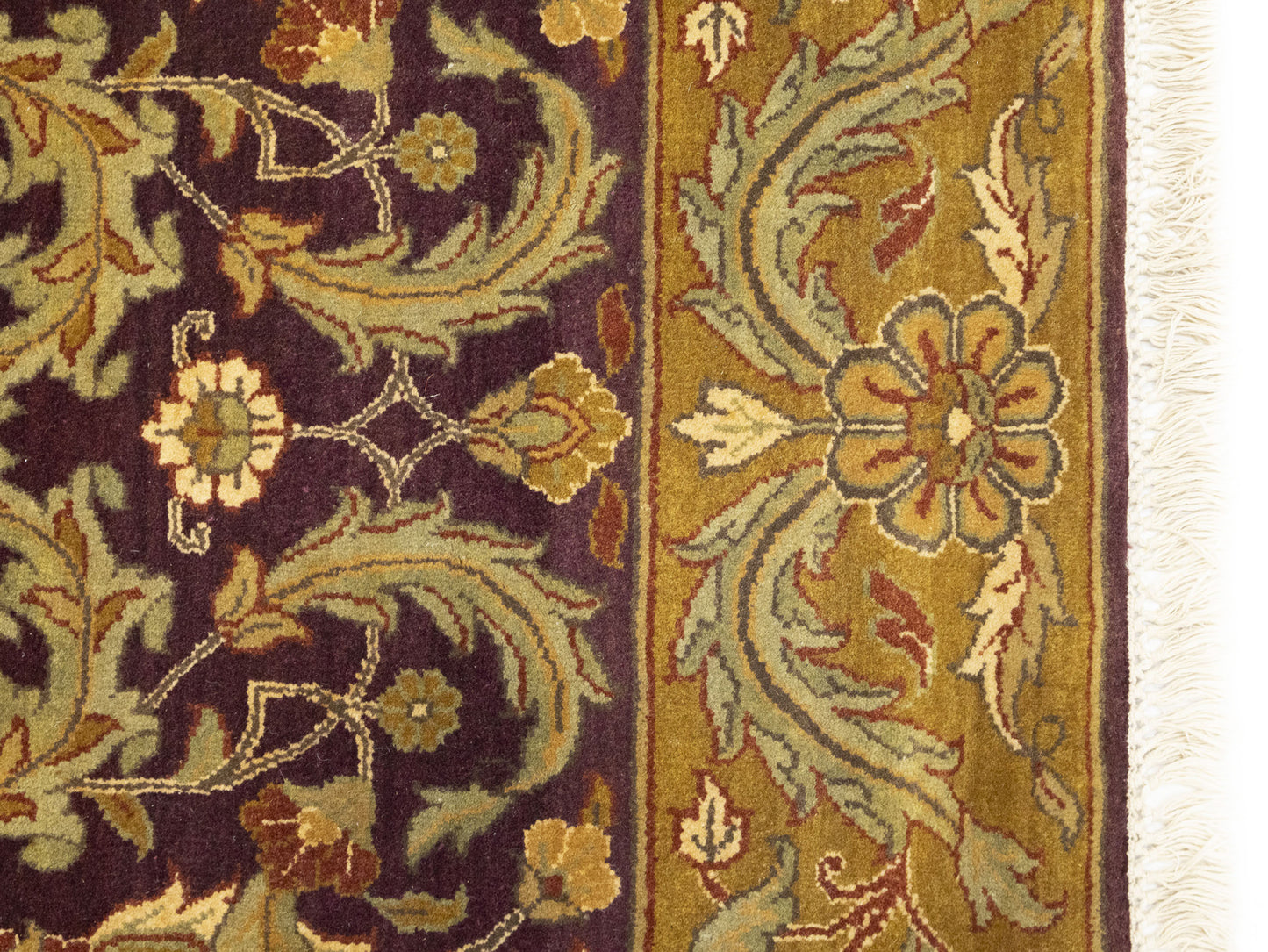 Handmade Thick Pile Oriental Rug Floral Style