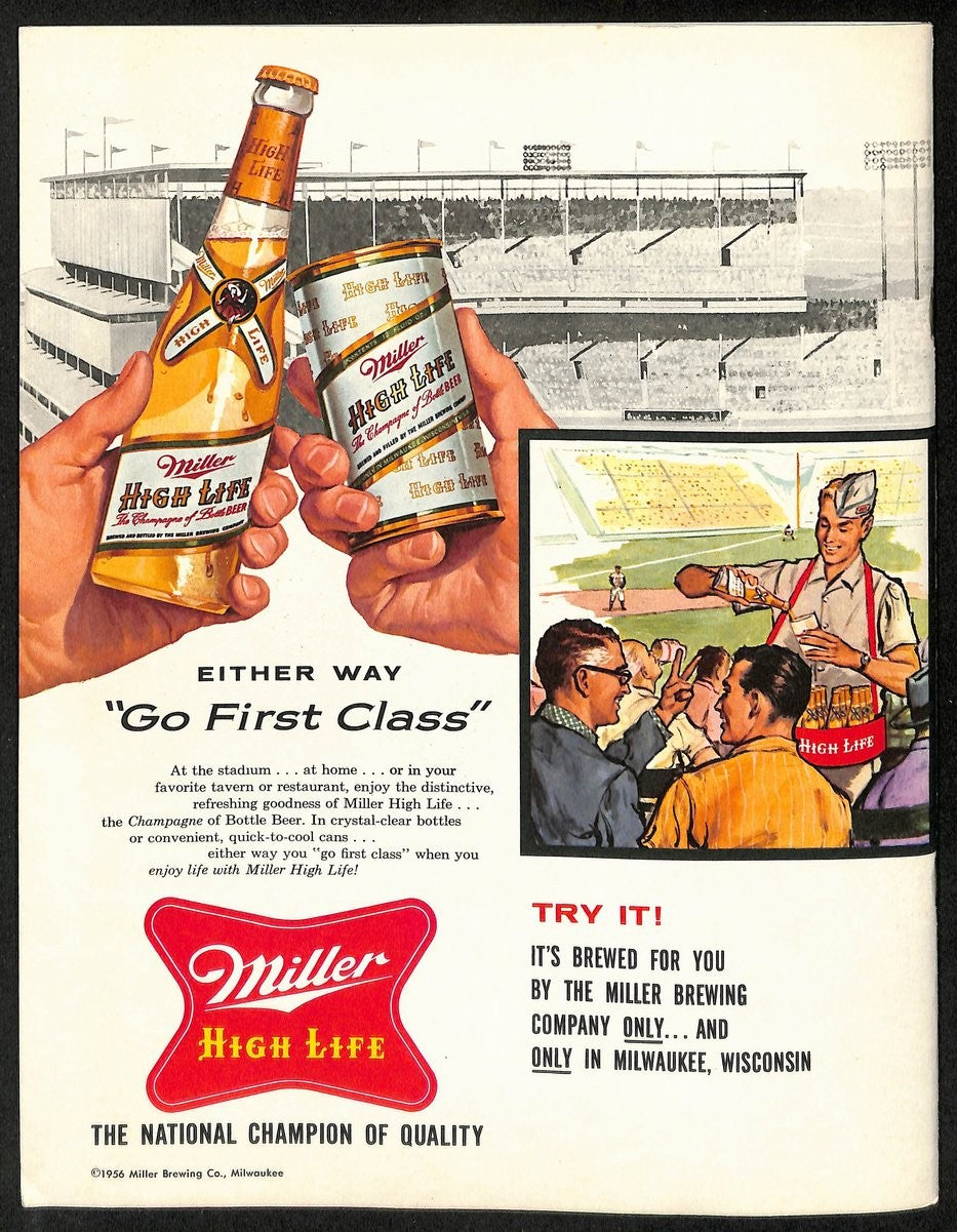 1957 World Series Program Milwaukee Braves Vs. New York Yankees 197192