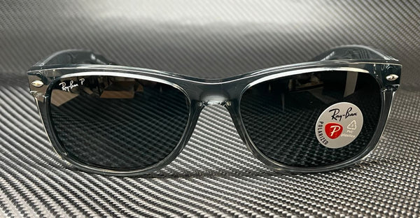 RAY BAN RB2132 64503R Wayfarer Transparent Grey Polarized 58 mm Sunglasses