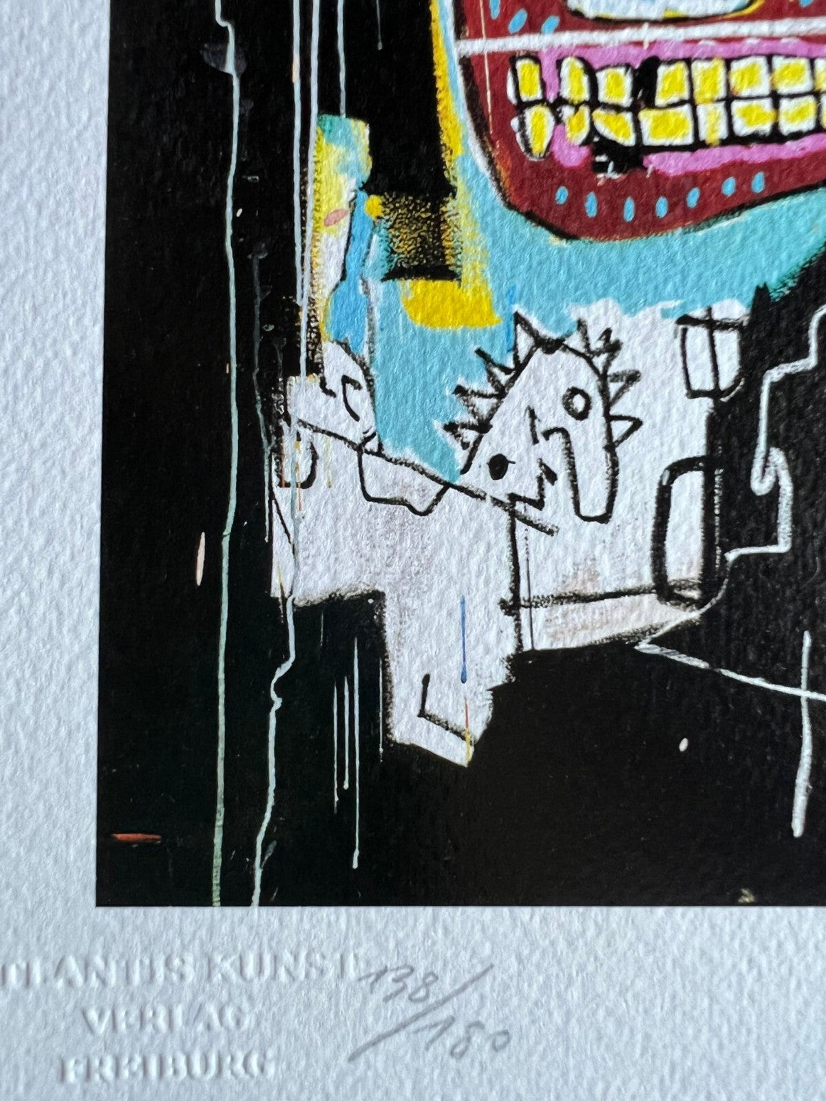Andy Warhol Jean-Michel Basquiat Lithograph Coa Signed Numbered