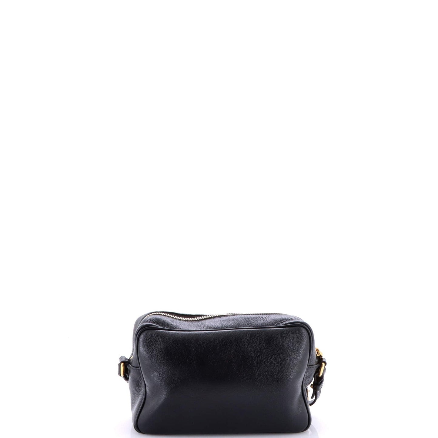 Prada Logo Camera Bag Embossed Leather Small