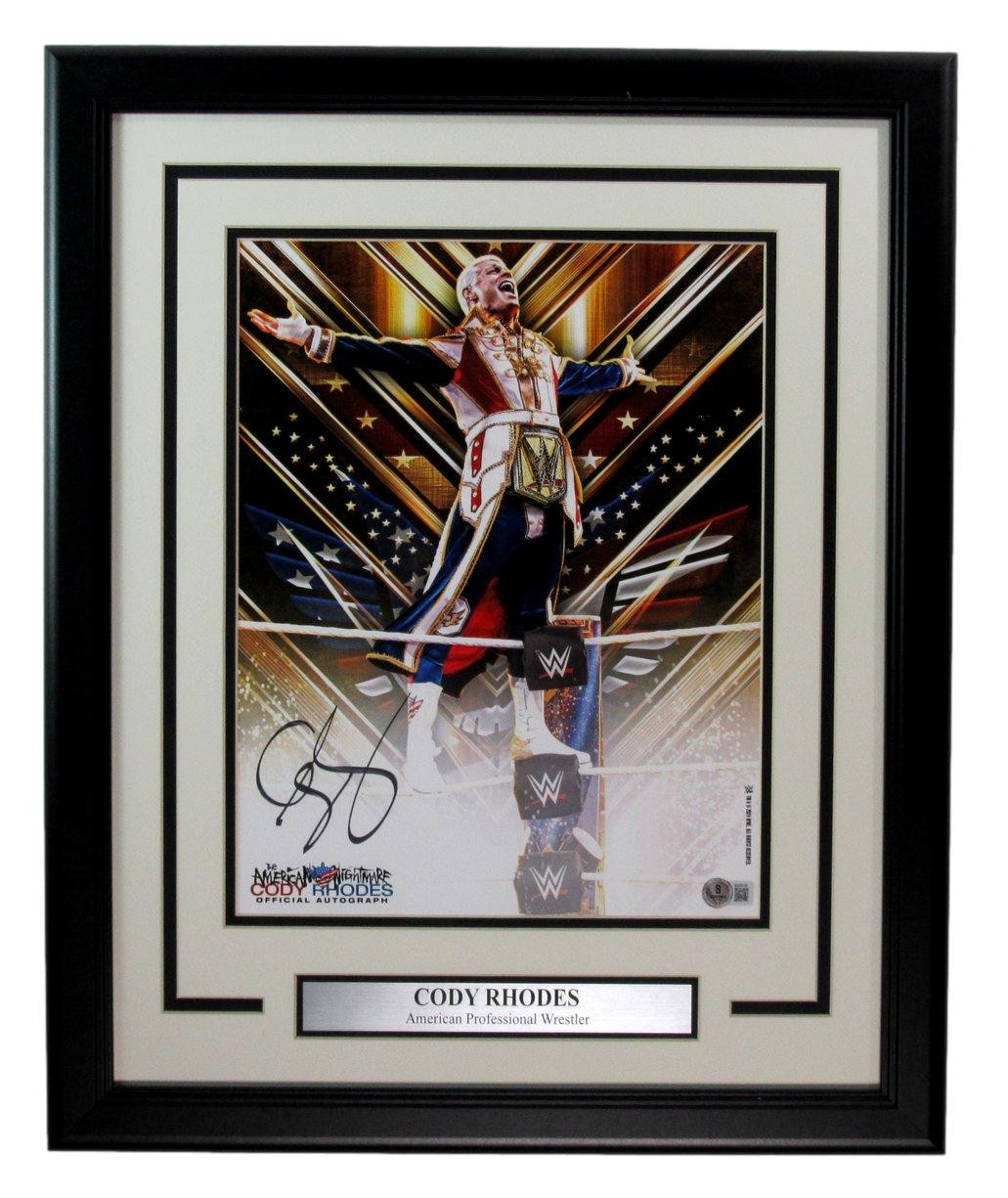 Cody Rhodes Wwe Champ Signed/Autographed 11X14