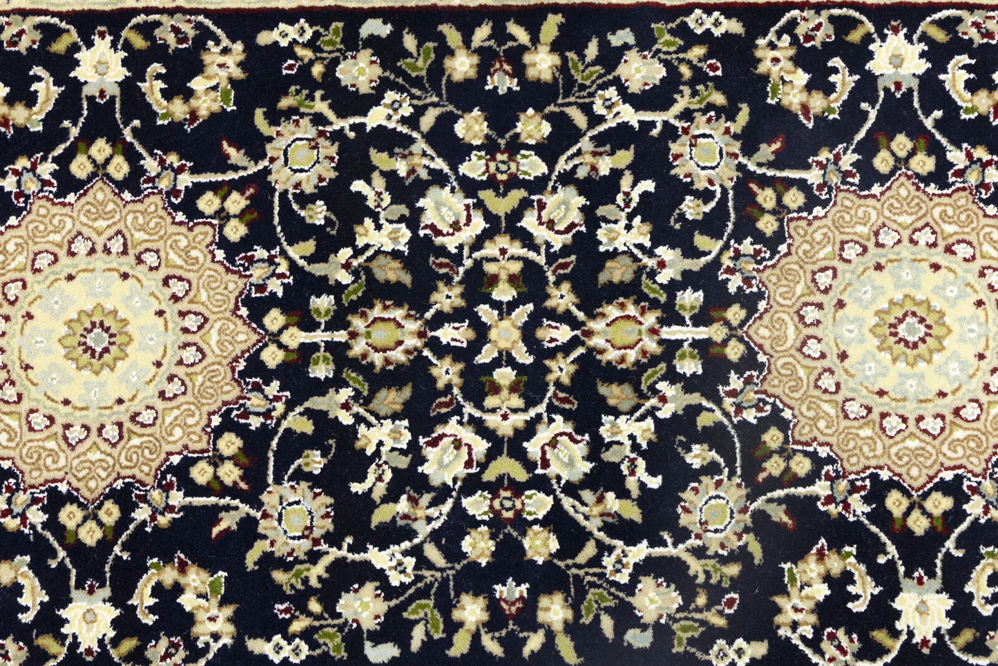 Handmade Indo-Nain Oriental Runner Rug Oversized